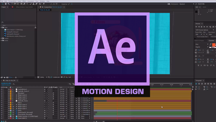 capa do curso Motion design com After Effects